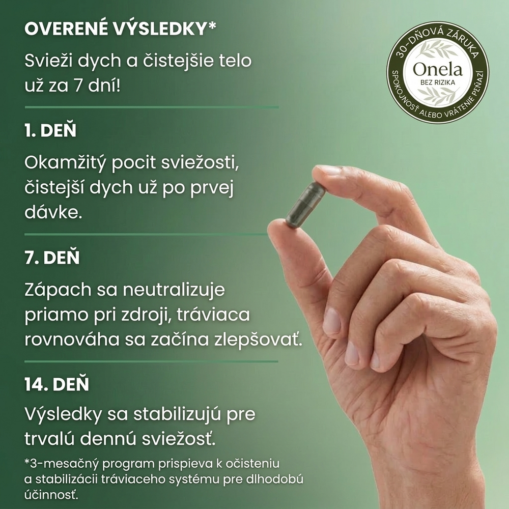ONELA+ SK | DOPLNOK STRAVY NA NEUTRALIZÁCIU ZÁPACHU