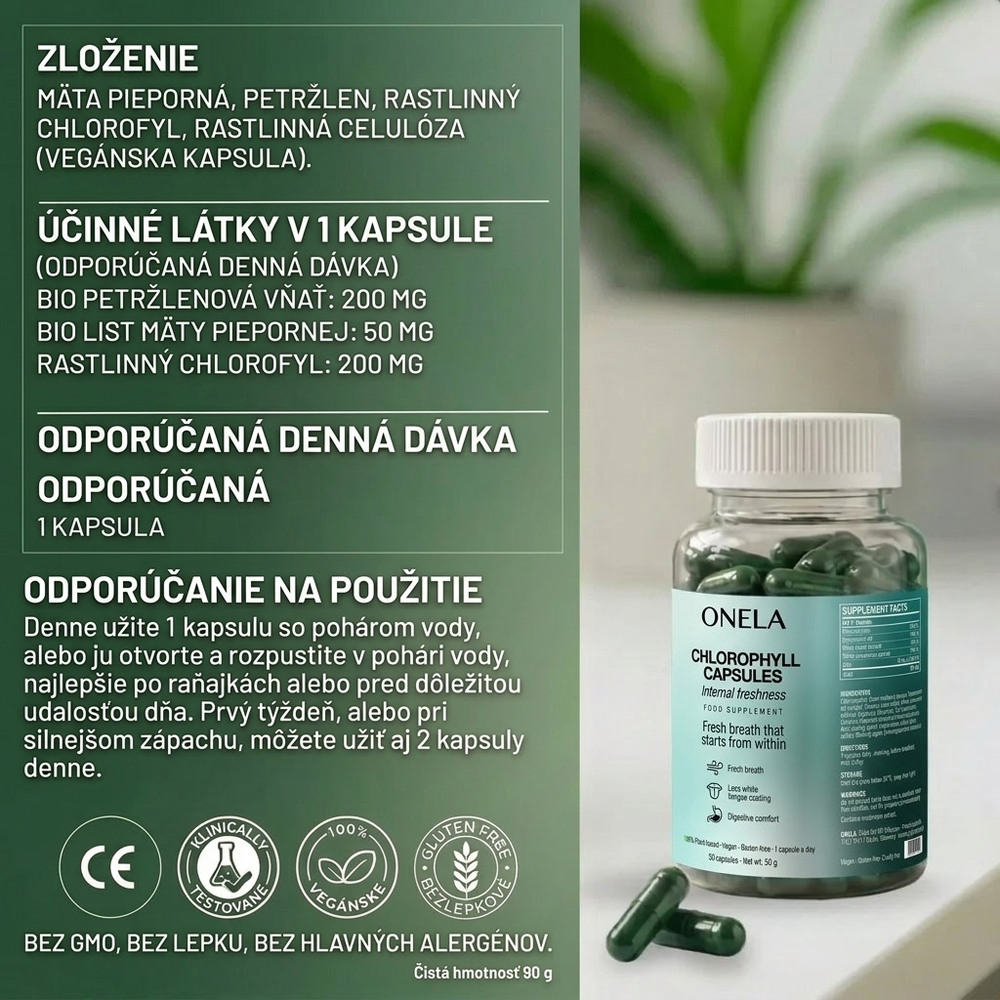 ONELA+ SK | DOPLNOK STRAVY NA NEUTRALIZÁCIU ZÁPACHU