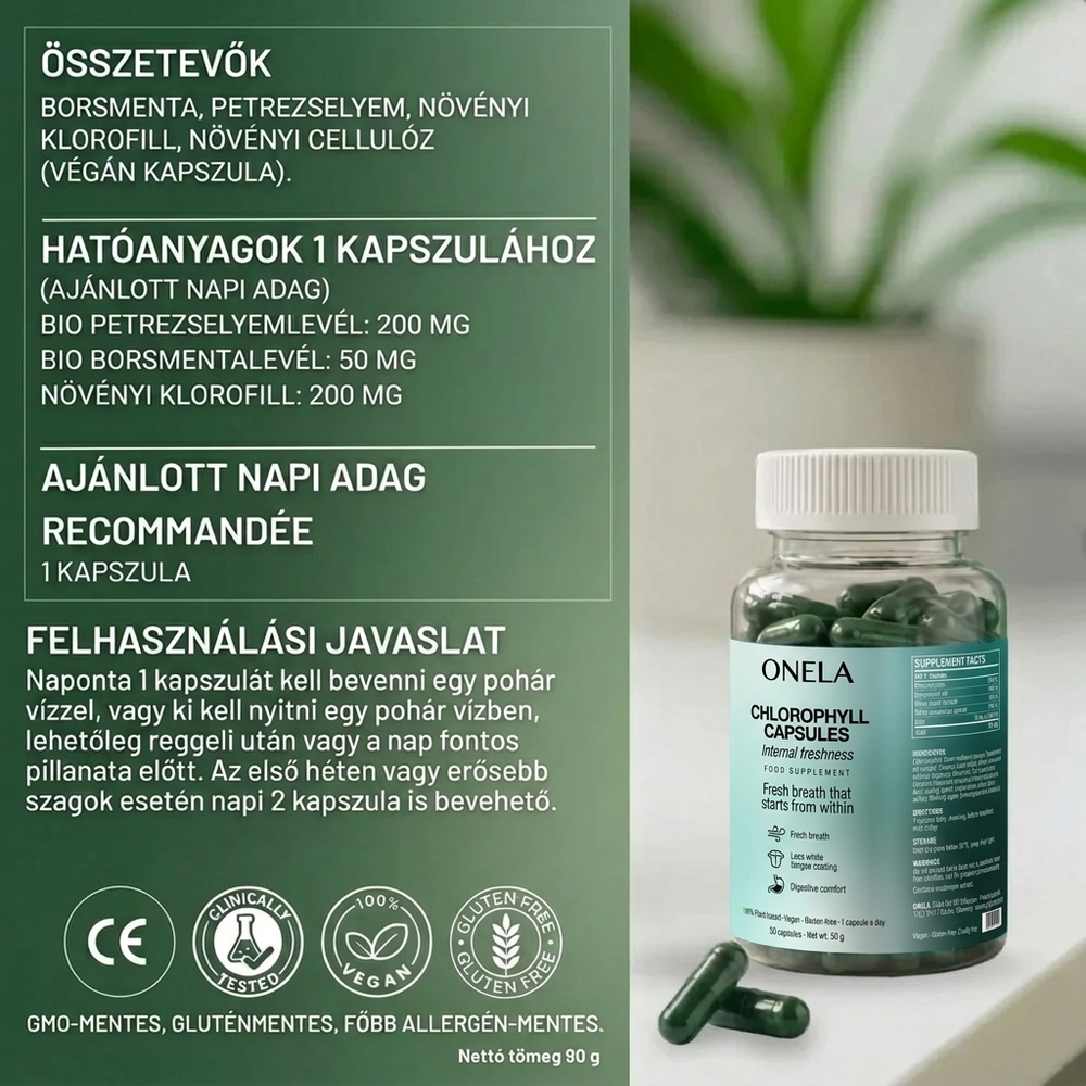 ONELA+ | SZAGSEMLEGESÍTŐ ÉTREND-KIEGÉSZÍTŐ